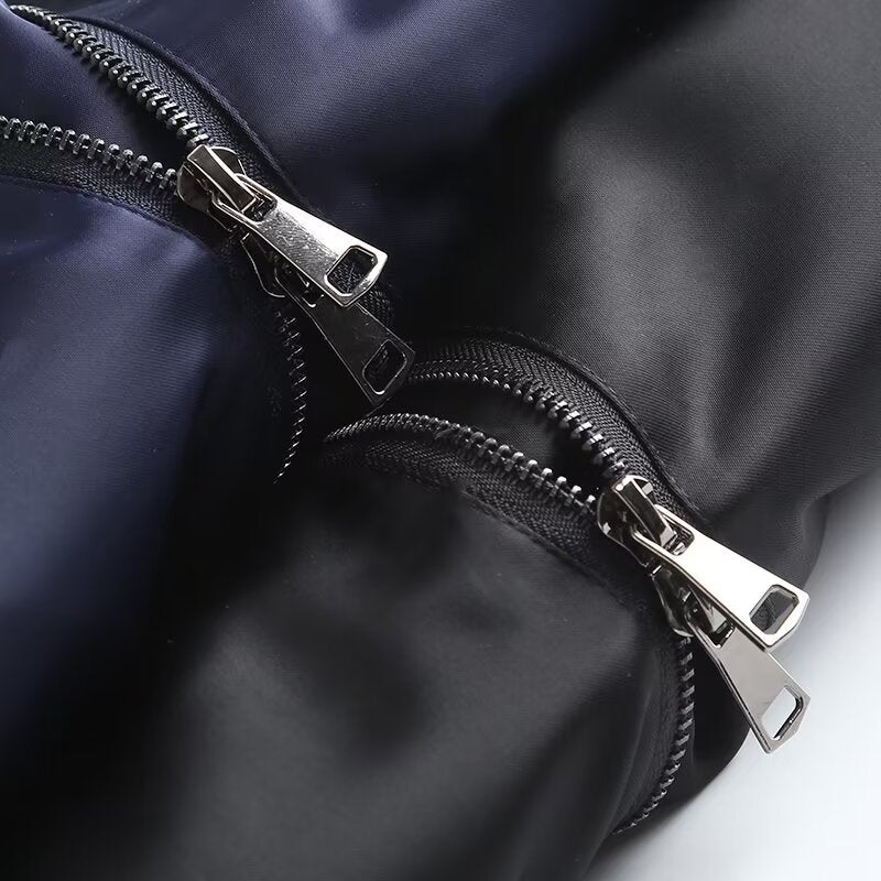 Women's casual short puffy sleeve pilot jacket Coat