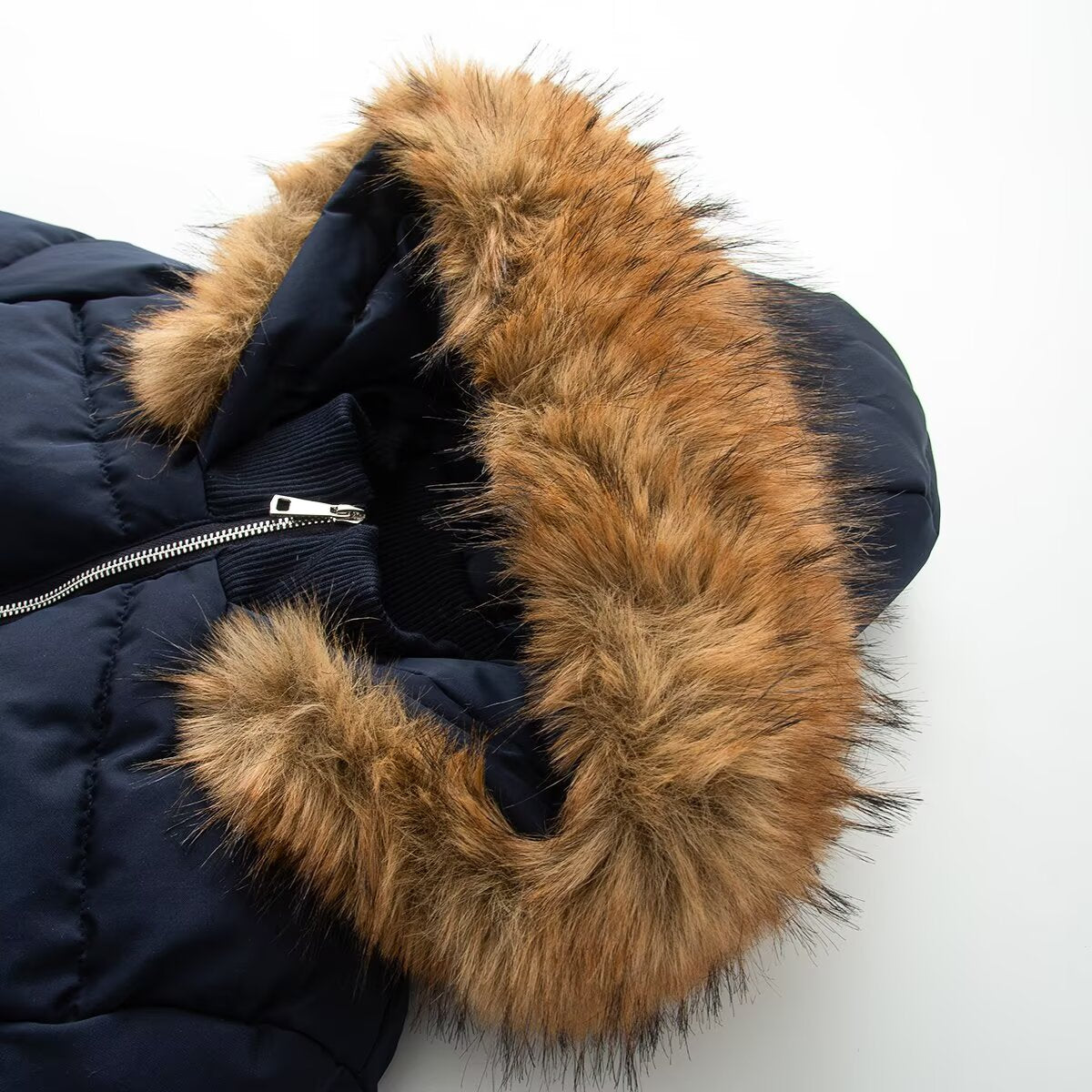 Women's new warm short hooded cotton Coat