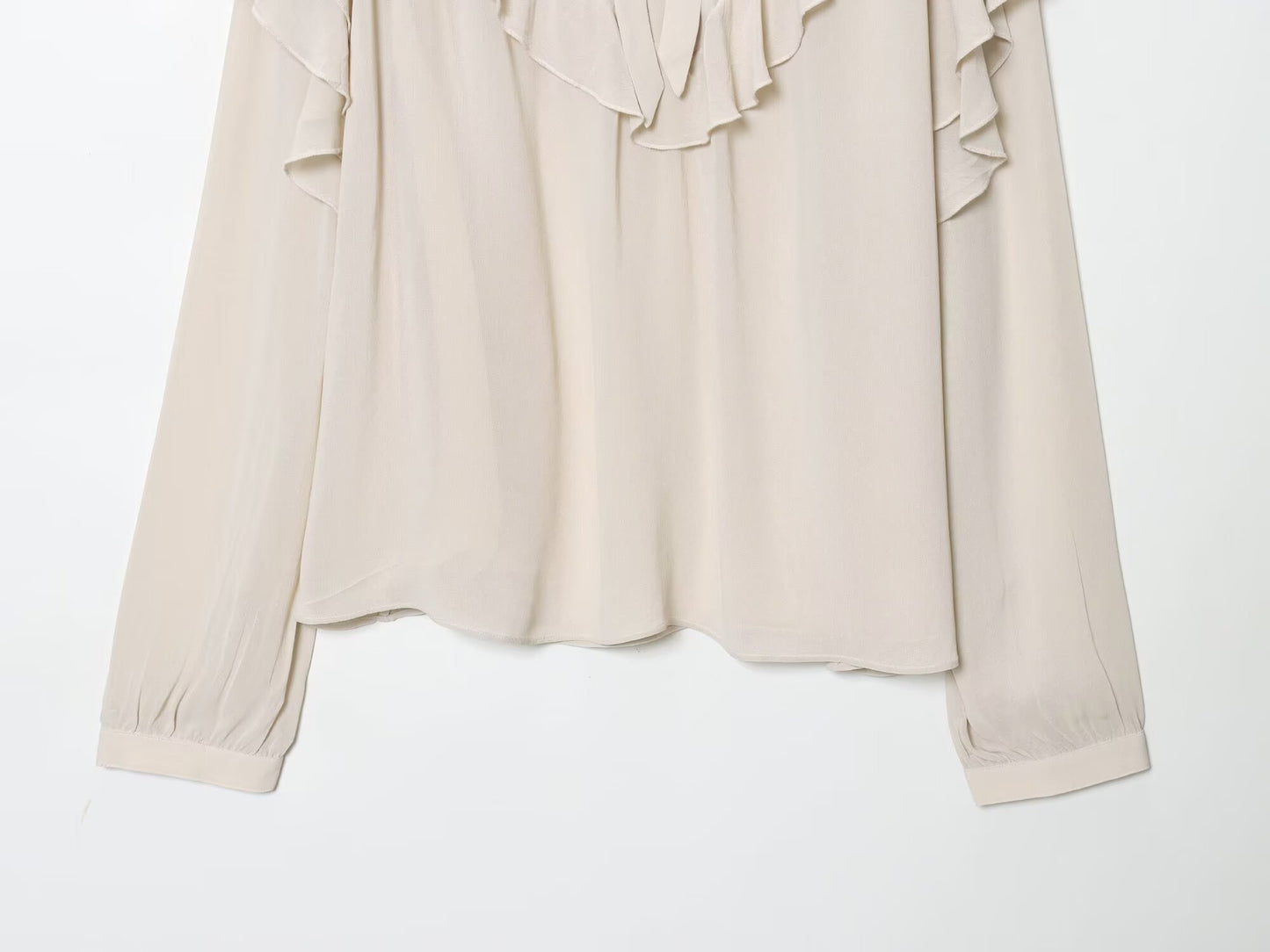 Women's new bow decoration loose layered decoration shirt