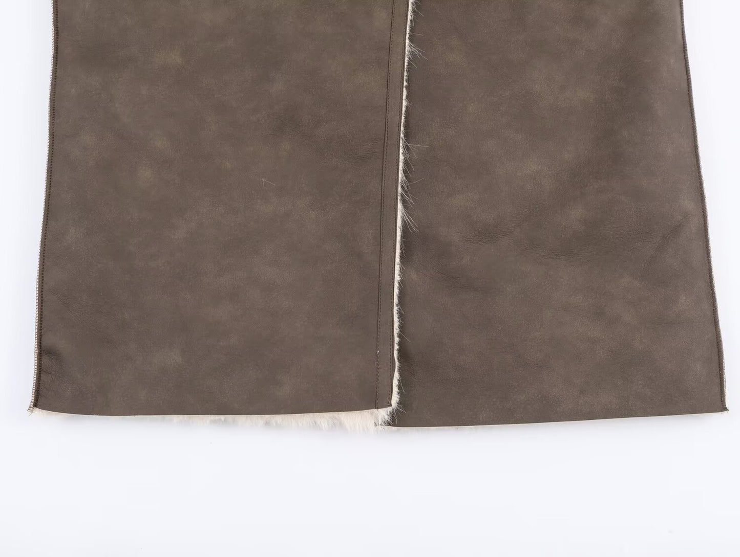 Women's double-sided wear faux fur effect Lapel Coat