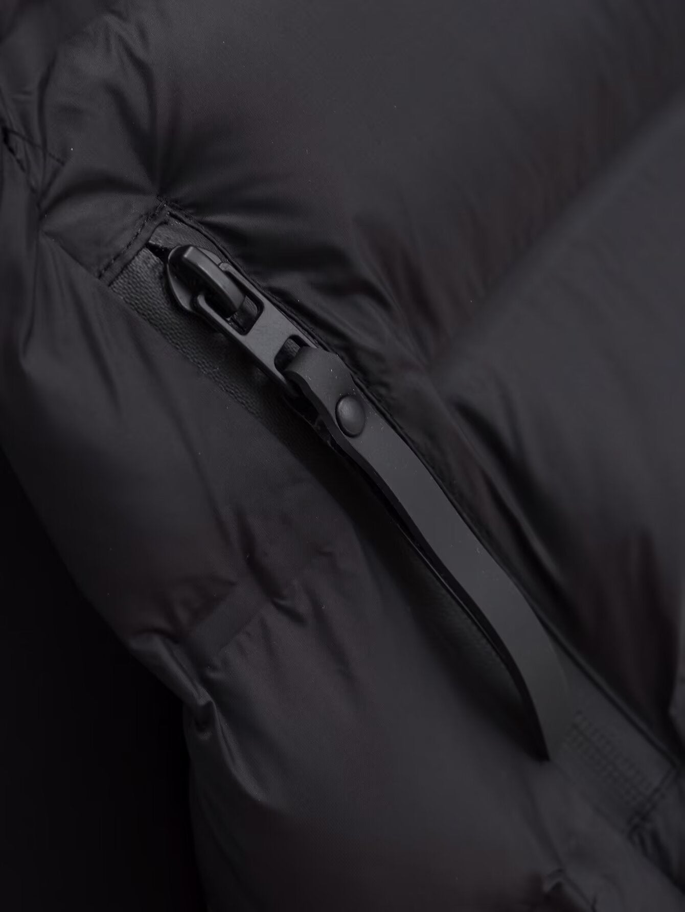 Women's short standing collar spliced cotton jacket Coat