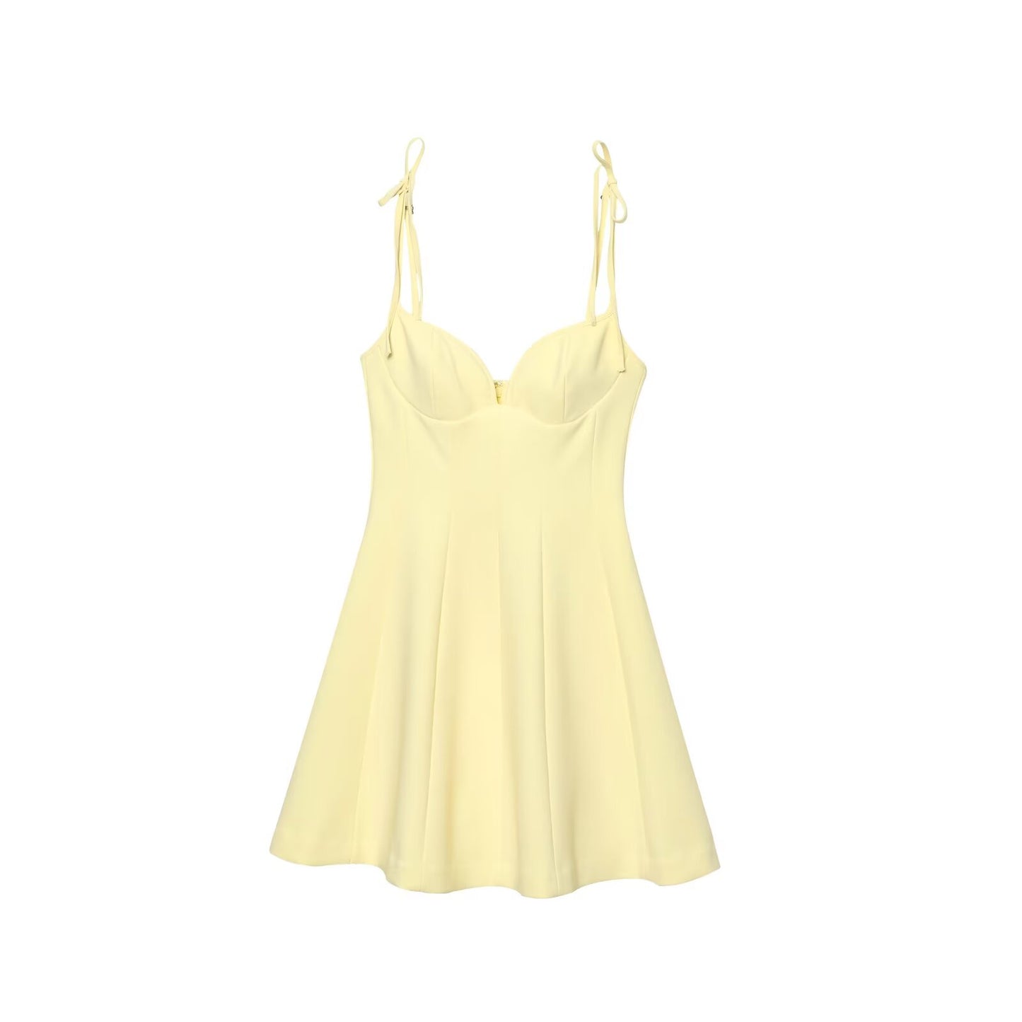 Women's summer fashion bow decoration strapless mini dress