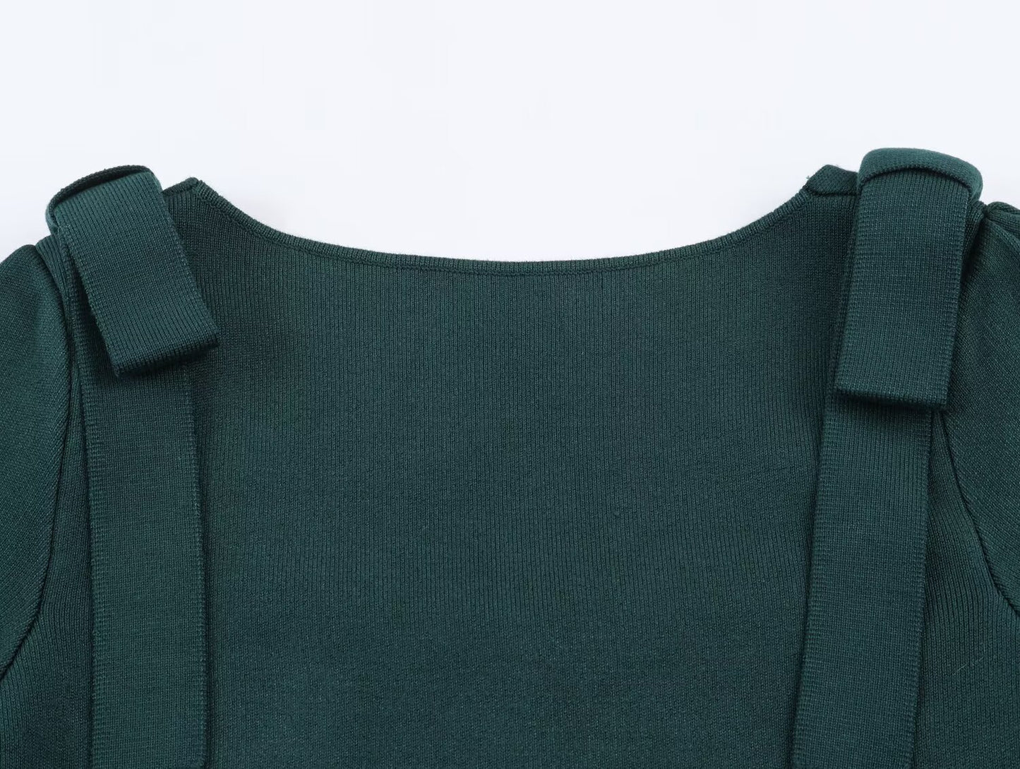 Women's bow decoration short sleeved knitted Coat