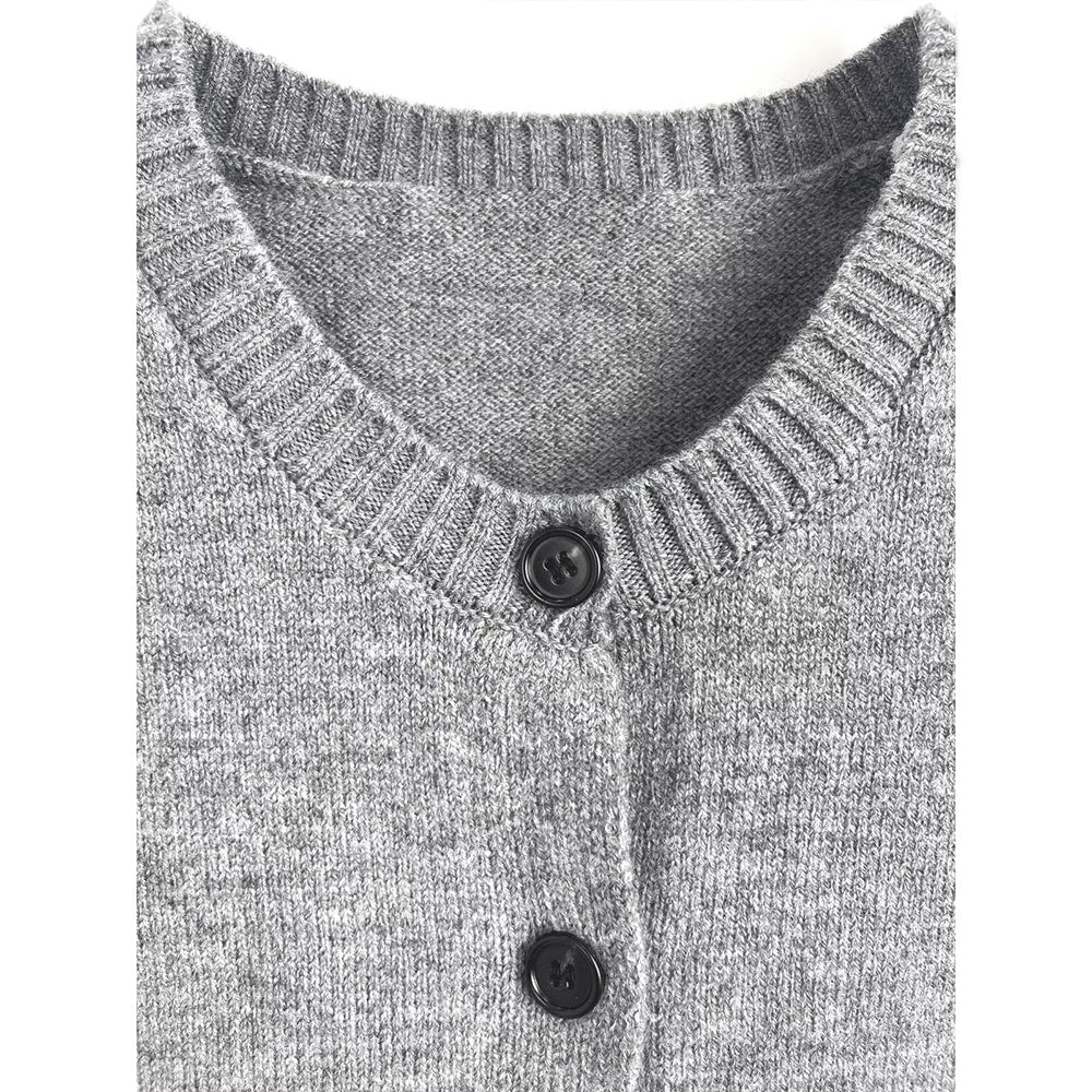 Women's new fashion soft texture O-Neck sleeveless knitted vest