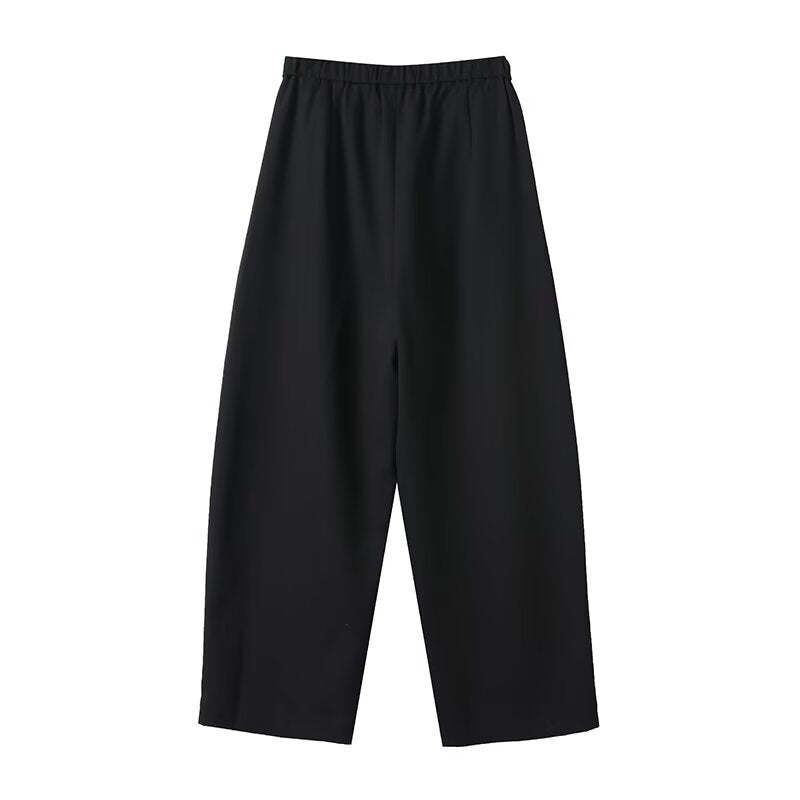 Women's new casual versatile lantern shaped curved knife pants