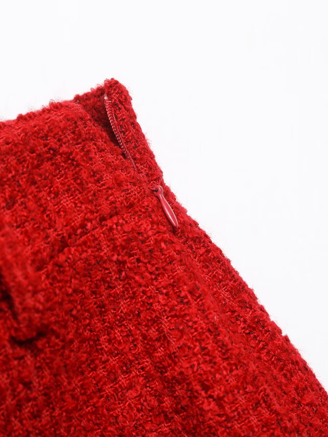 suit Women's 2 pieces short O Neck textured Blazer Coat +Skirt