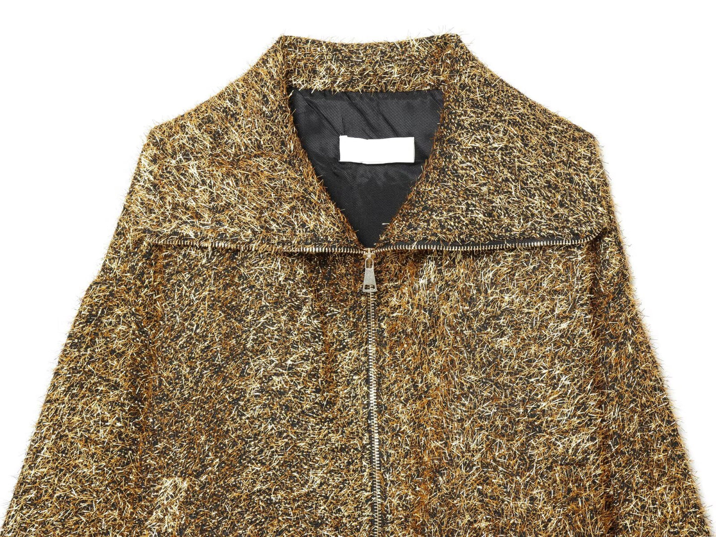 Women's lapel metallic line pilot jacket Coat