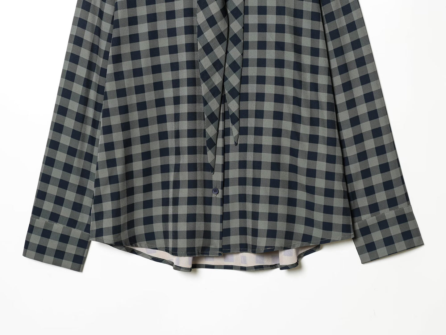 Women's scarf decoration casual plaid shirt