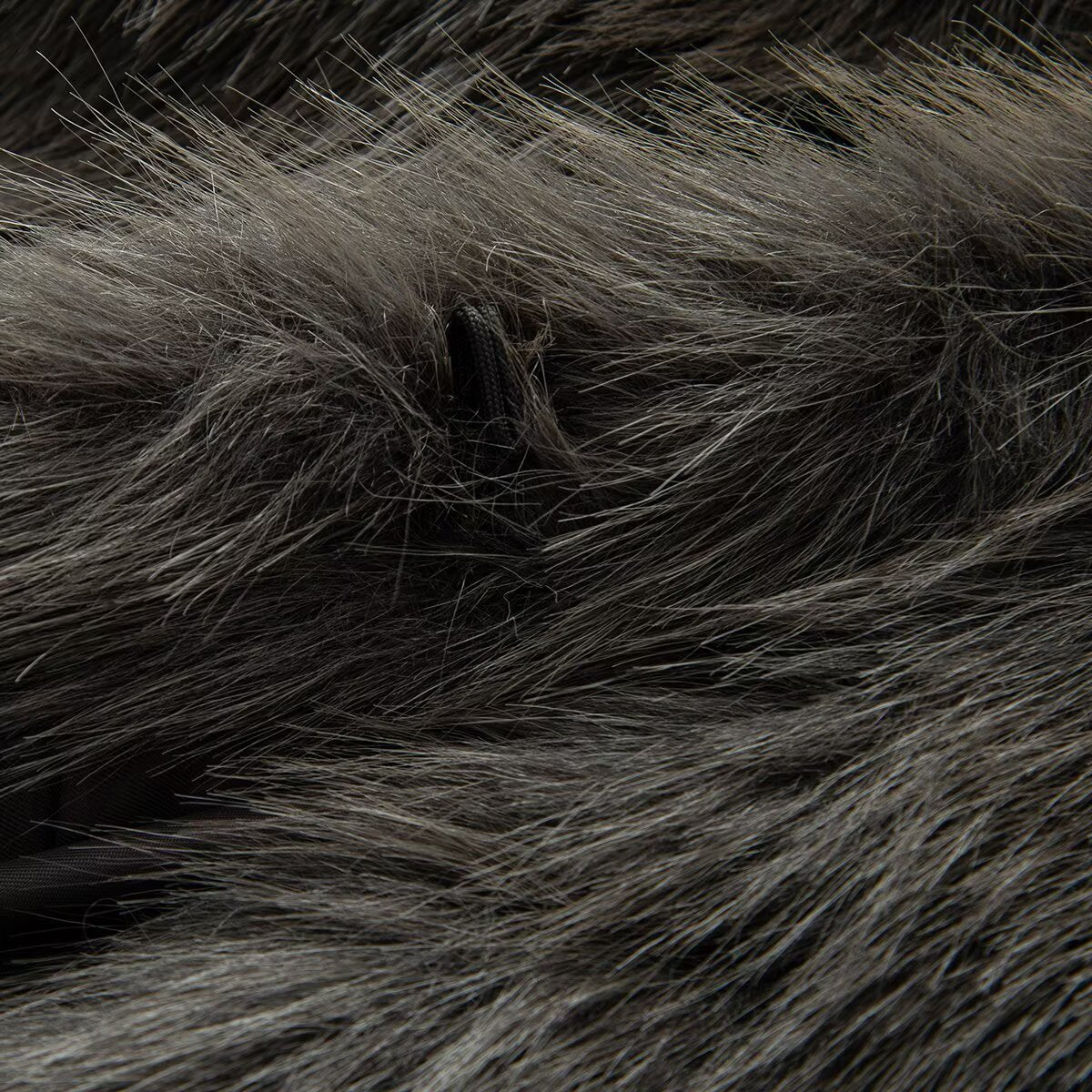 Women's short faux fur effect stand collar Coat