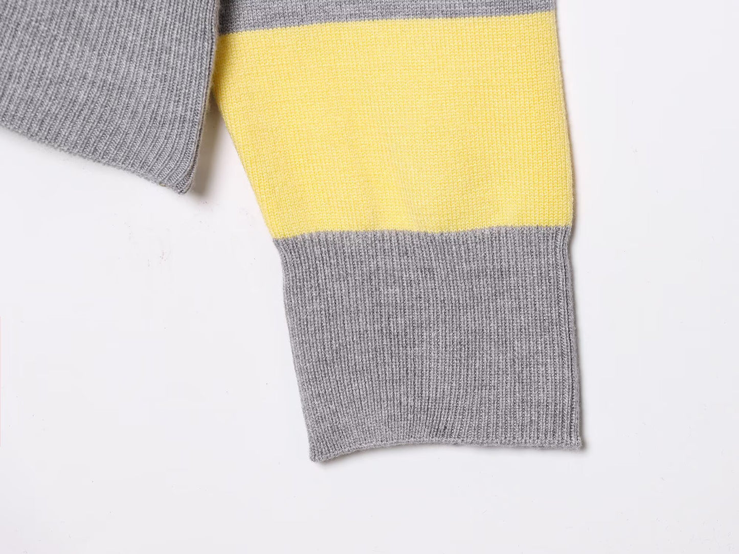 Women's soft texture striped knitted polo shirt