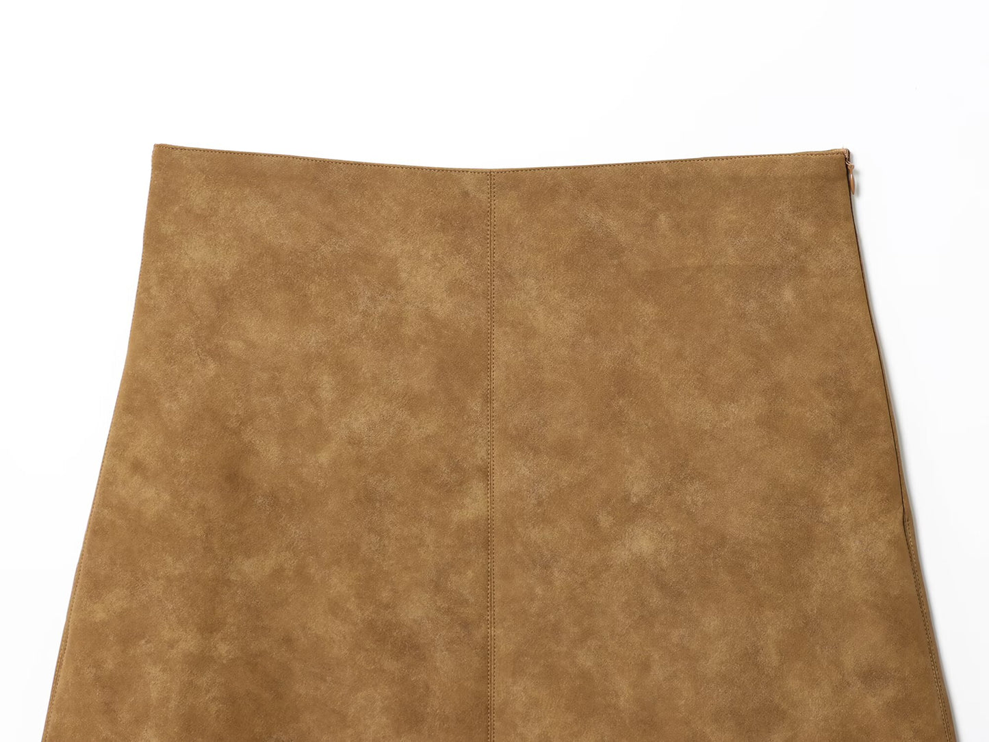 Women's new chic fashion casual leather asymmetric MIDI skirt