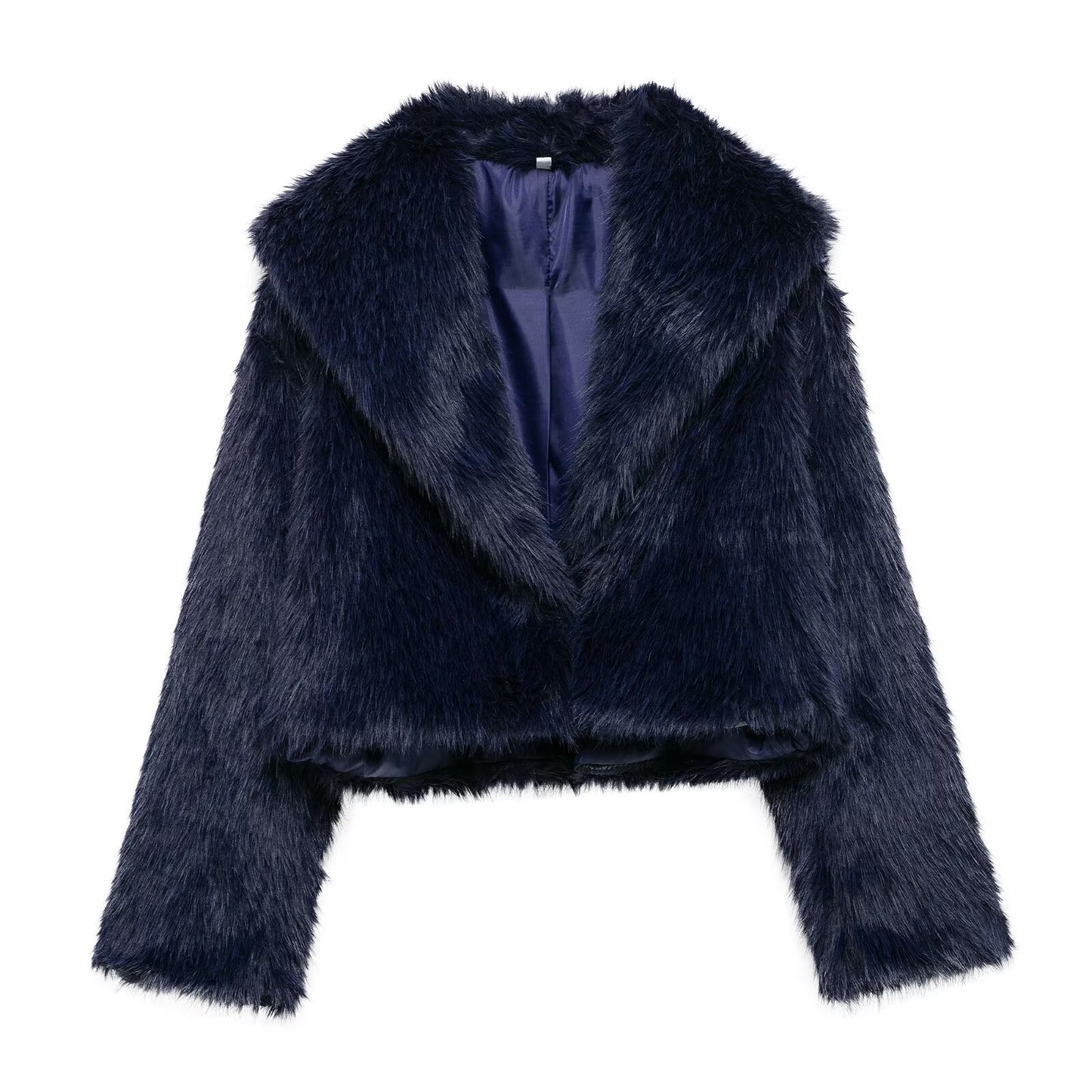 Women's fashion short imitation fur coat