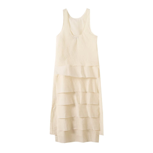 Women's 2025 new fashion sleeveless vest style cake dress