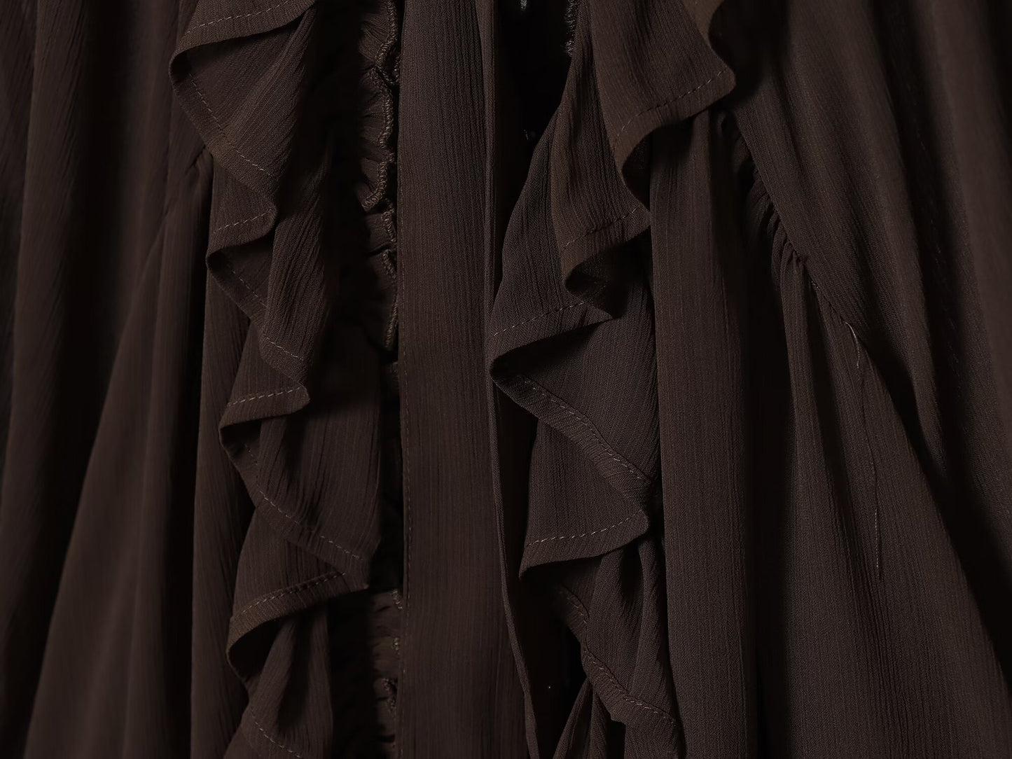 Women's new fashion layered decoration loose draped shirt