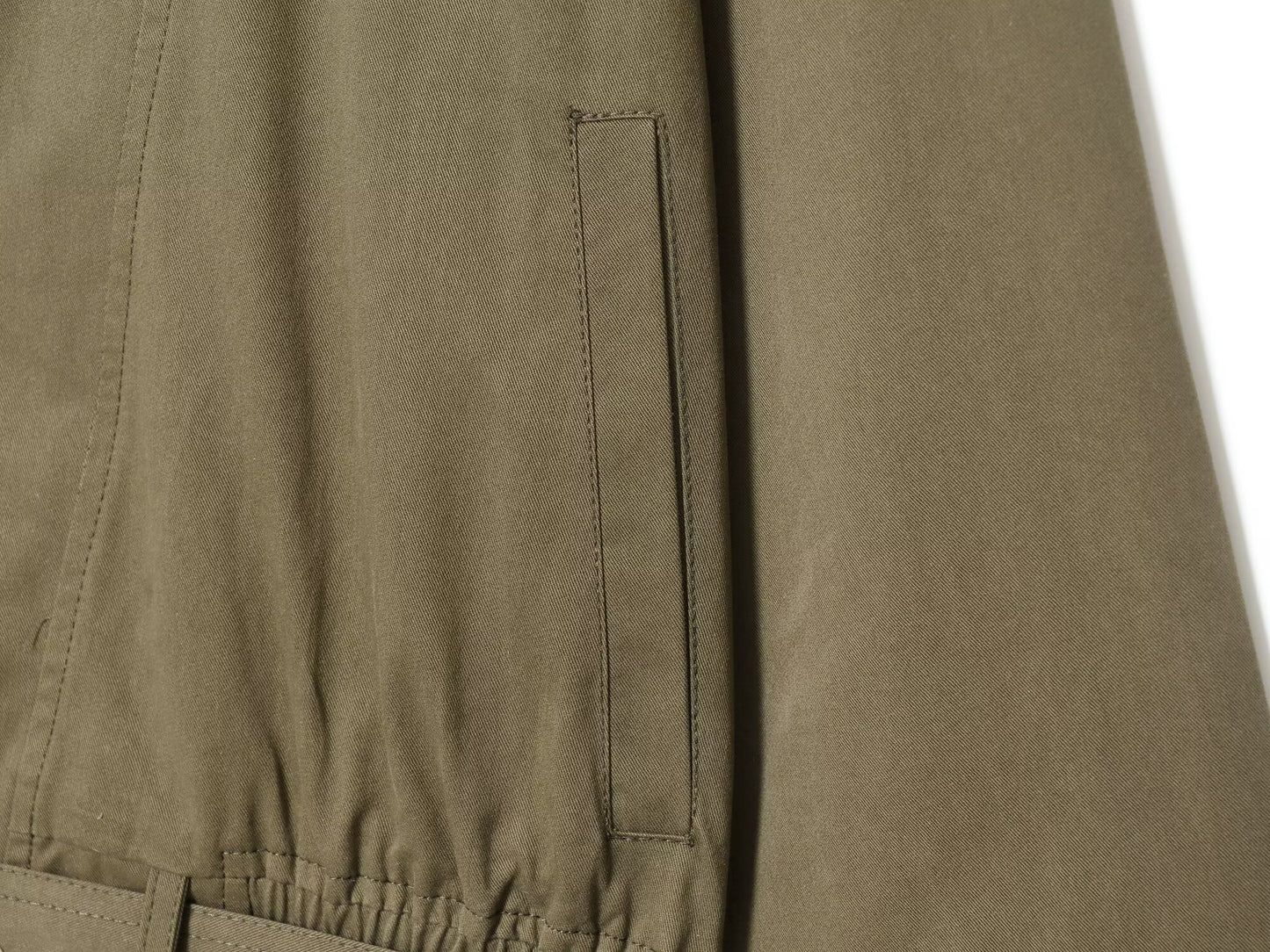 Women's with Belt casual stand collar Windbreaker coat