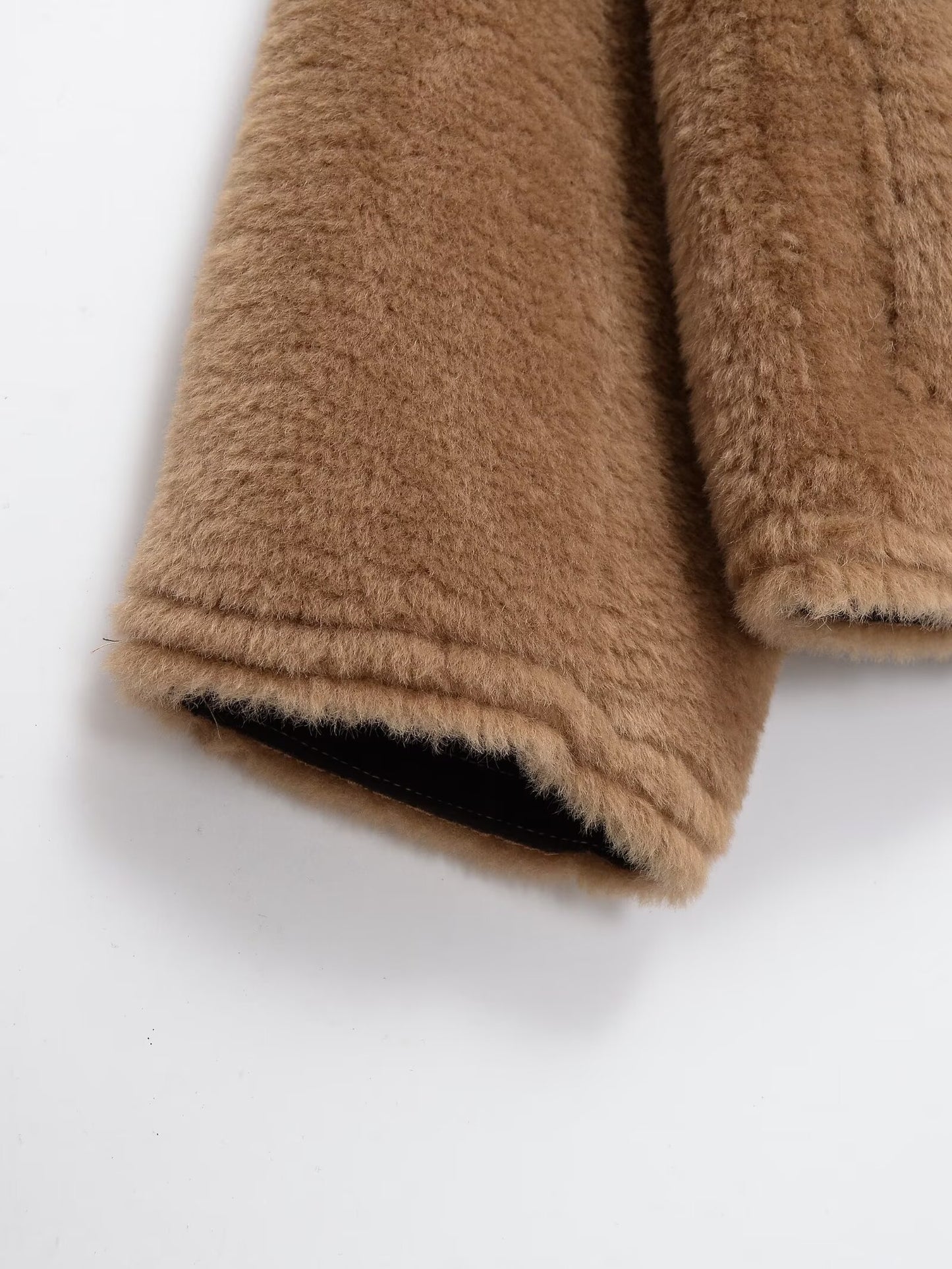 Women's thick warm double-sided lamb wool Coat