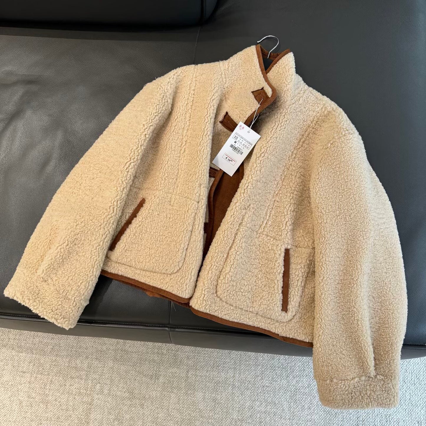 Women's warm stand collar double-sided wear jacket Coat