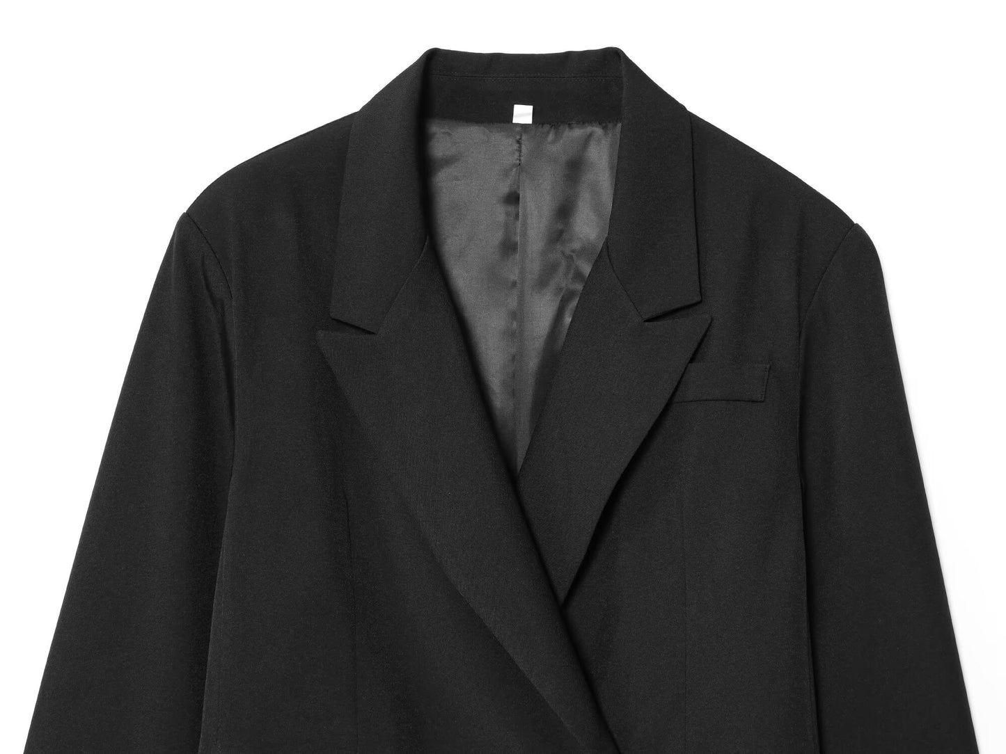 Women's 2025 new Fashion short double breasted suit jacket