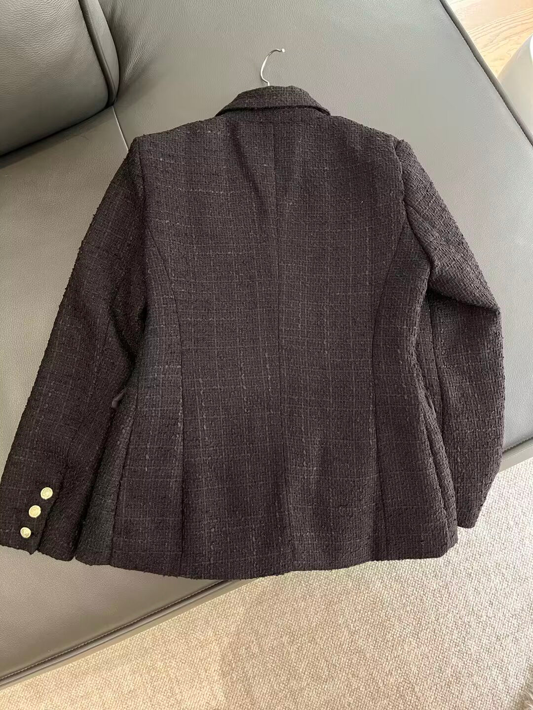 Women's new casual texture double breasted Blazer Coat