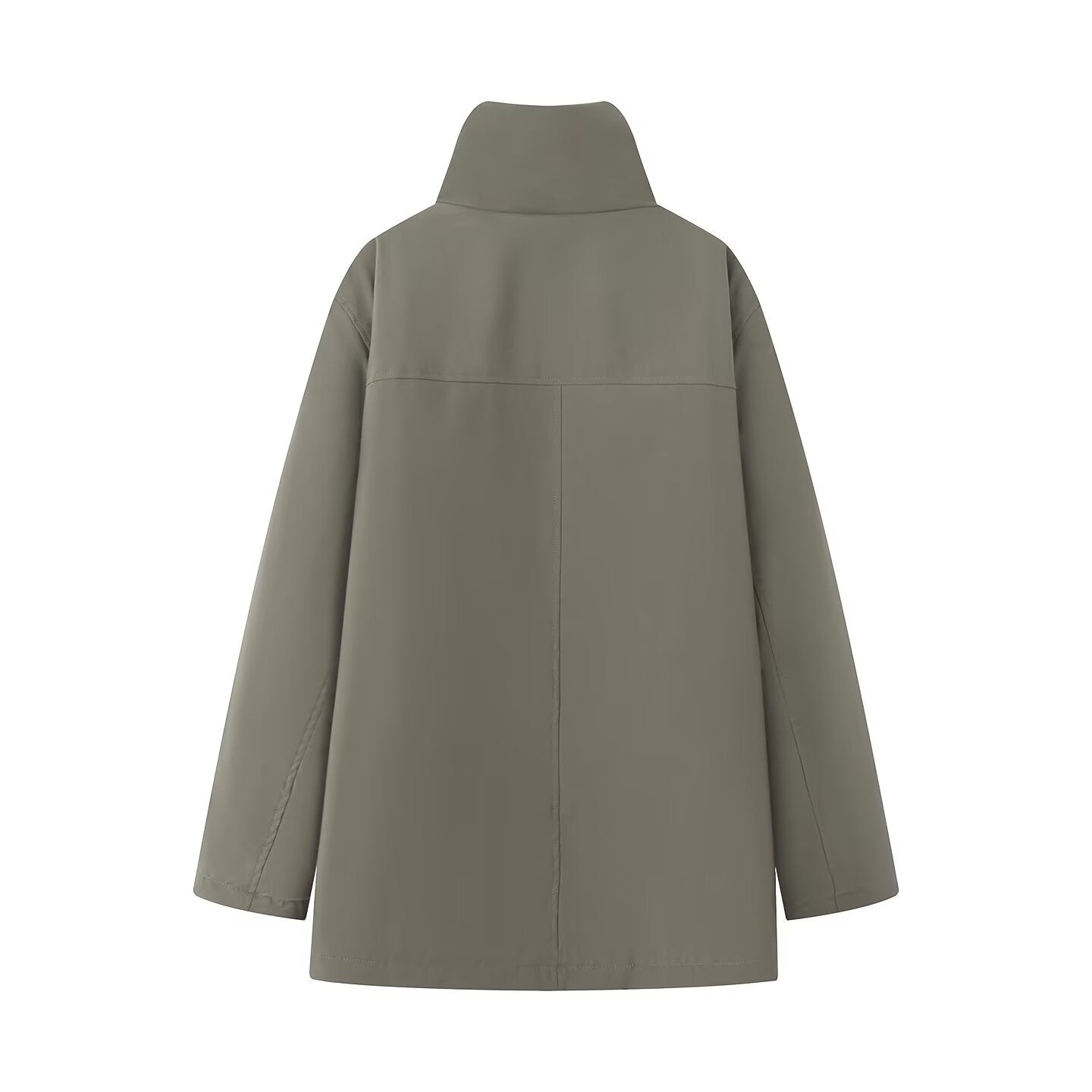 Women's thickened warm spliced lambswool Parkas Coat