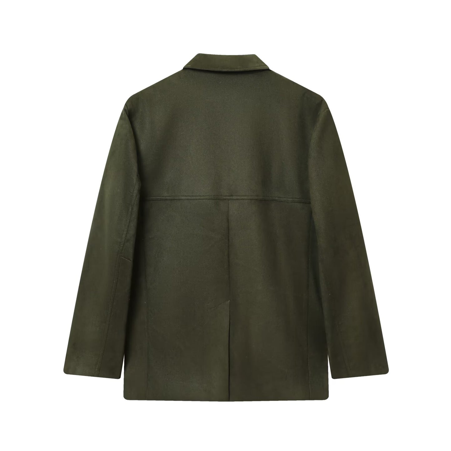 Women's new fashion anti suede effect loose suit jacket+shorts suit