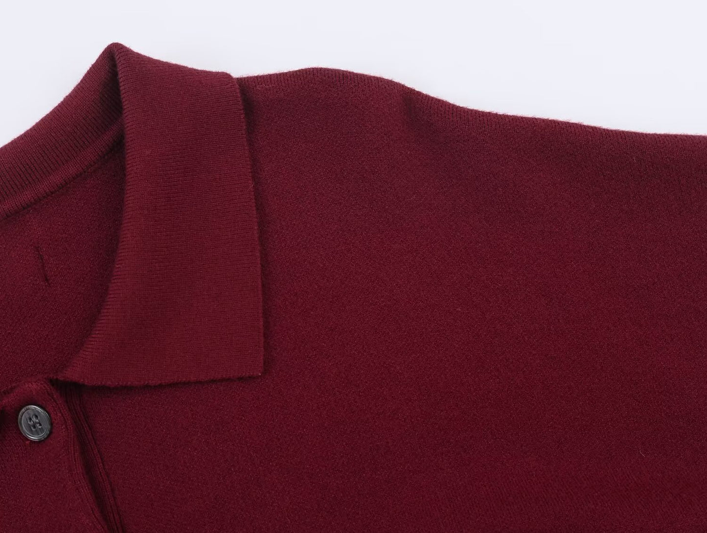 Women's loose versatile polo shirt collar knit sweater