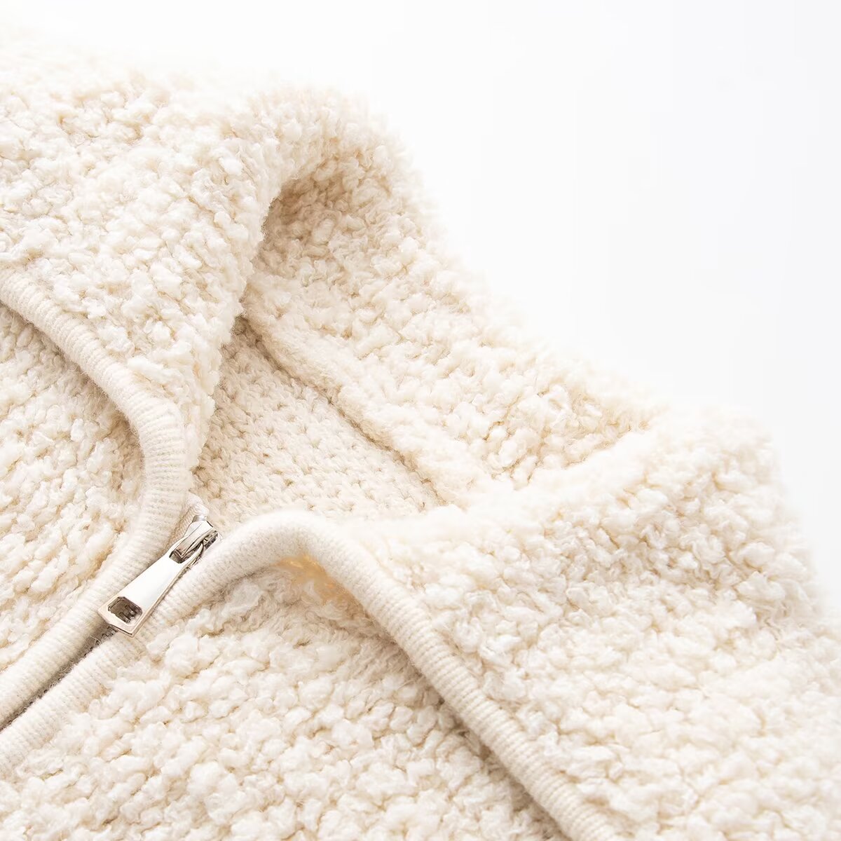 Women's Large Lapel design thickened knitted Coat