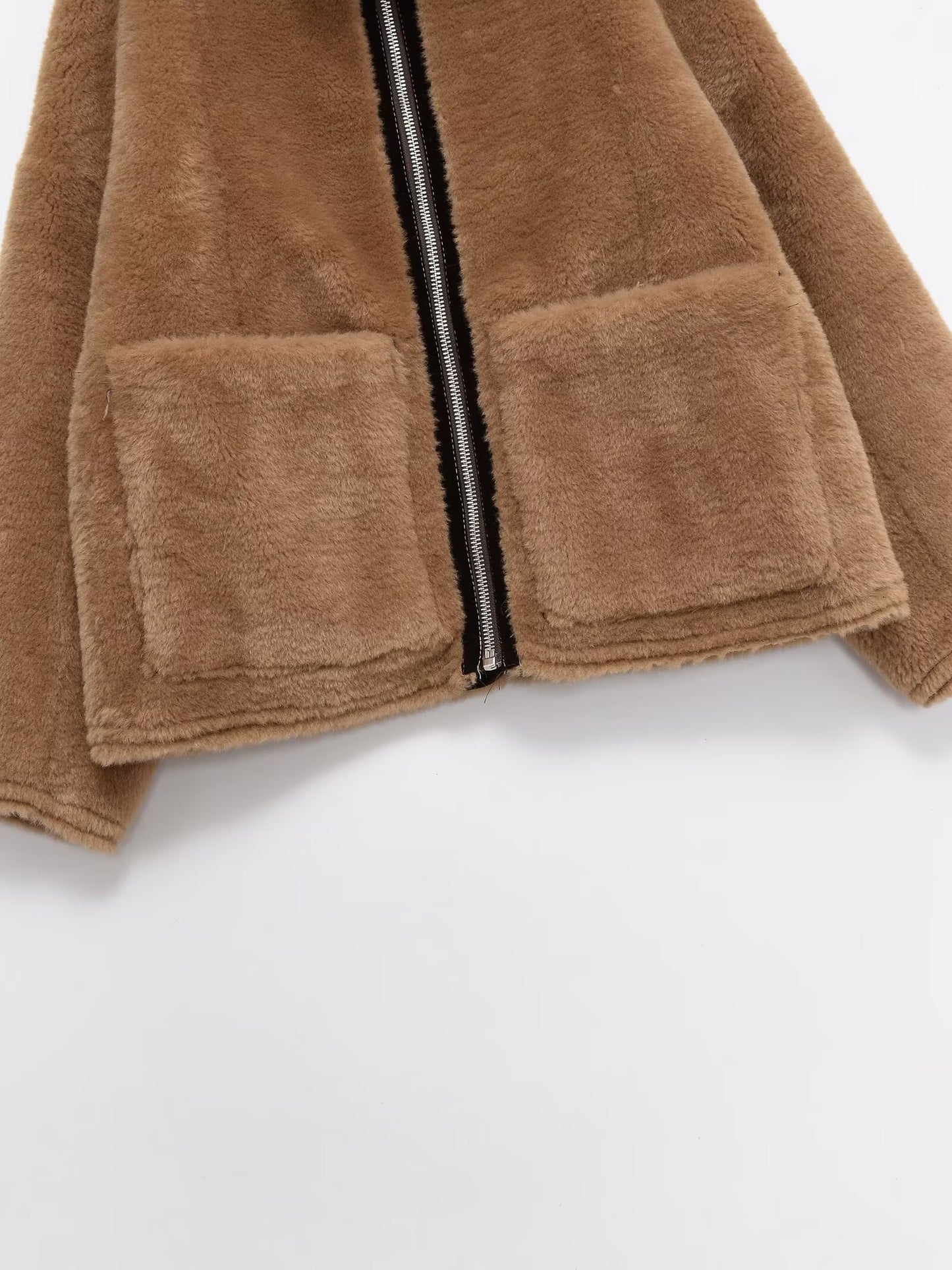 Women's thick warm double-sided lamb wool Coat