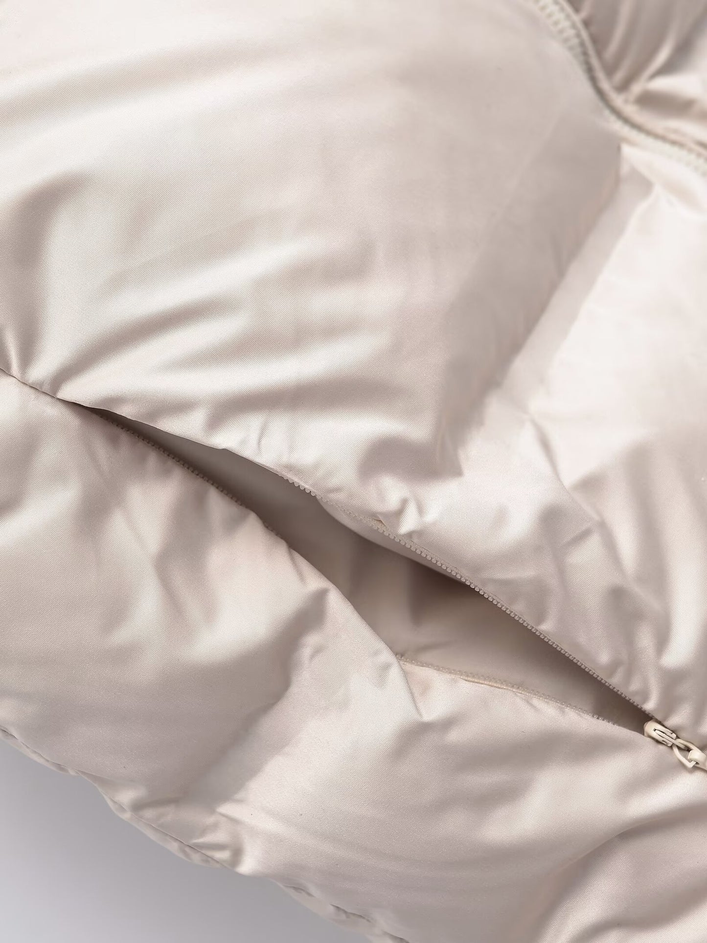 Women's short standing collar sleeveless cotton vest