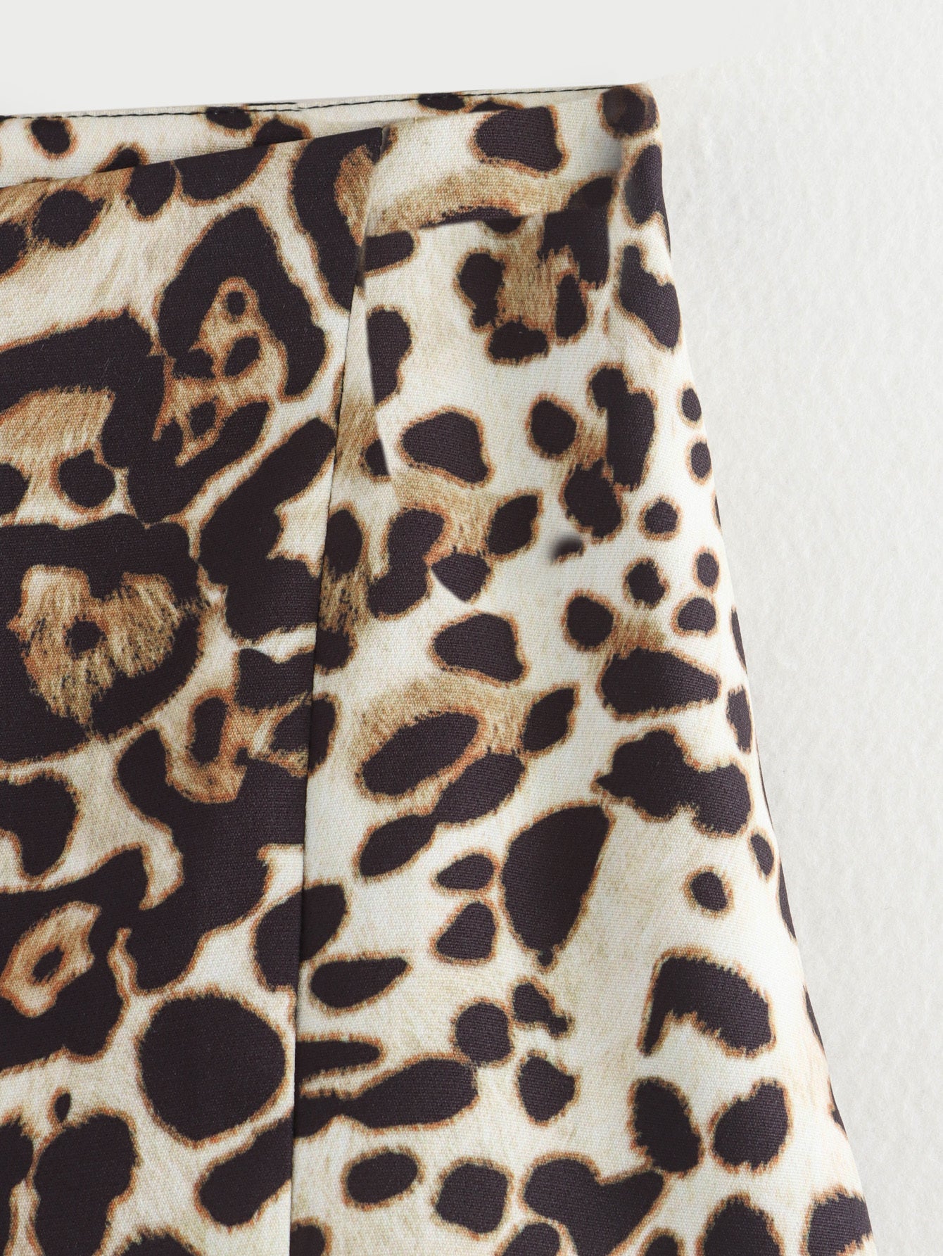 Women's Split design printed striped mini skirt