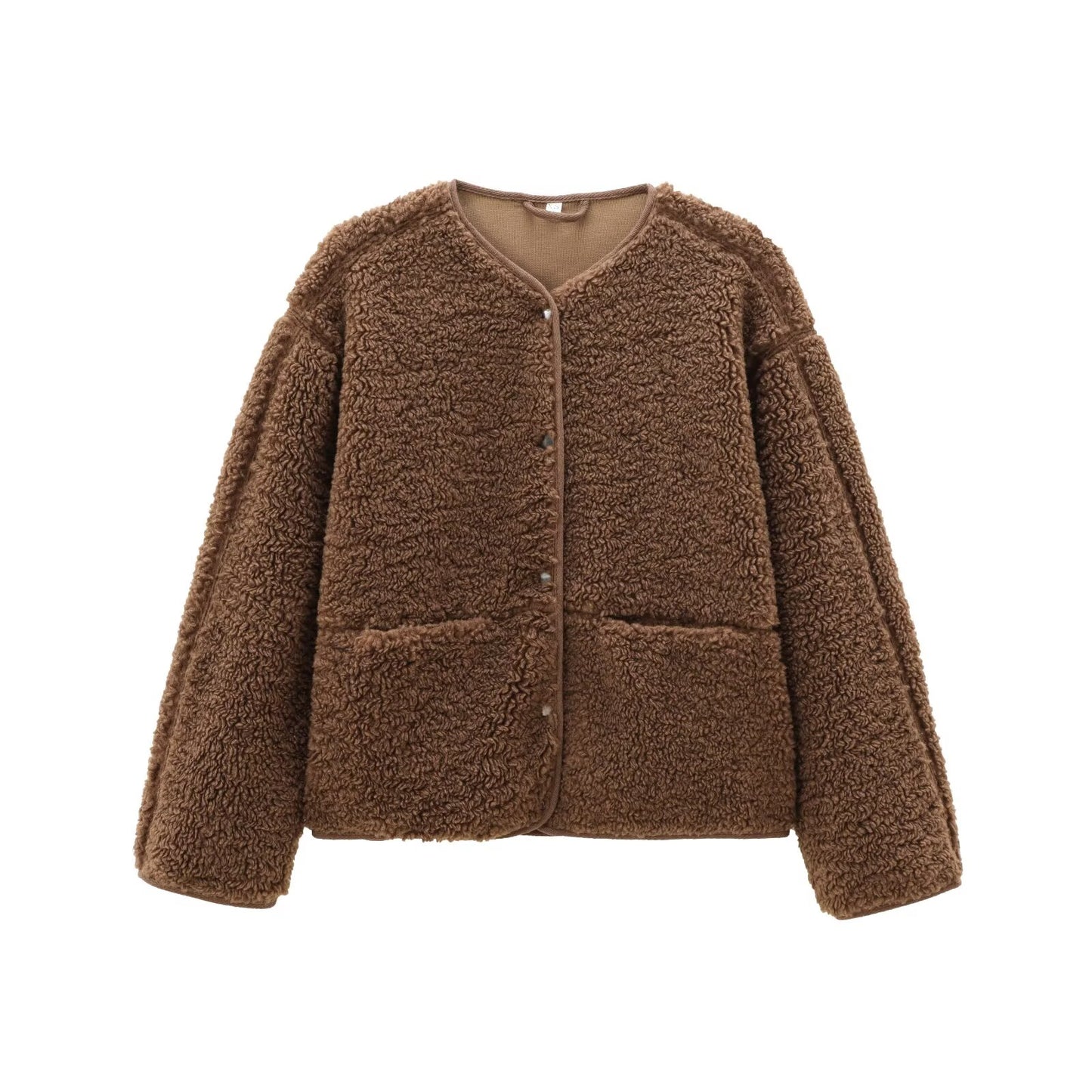 Women's warm fleece single breasted jacket Coat