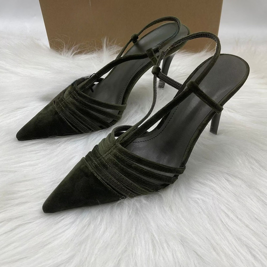 2026 women's new fashion pointed suede stilettos