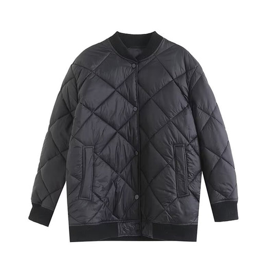 Women's casual warm cotton pilot jacket Coat