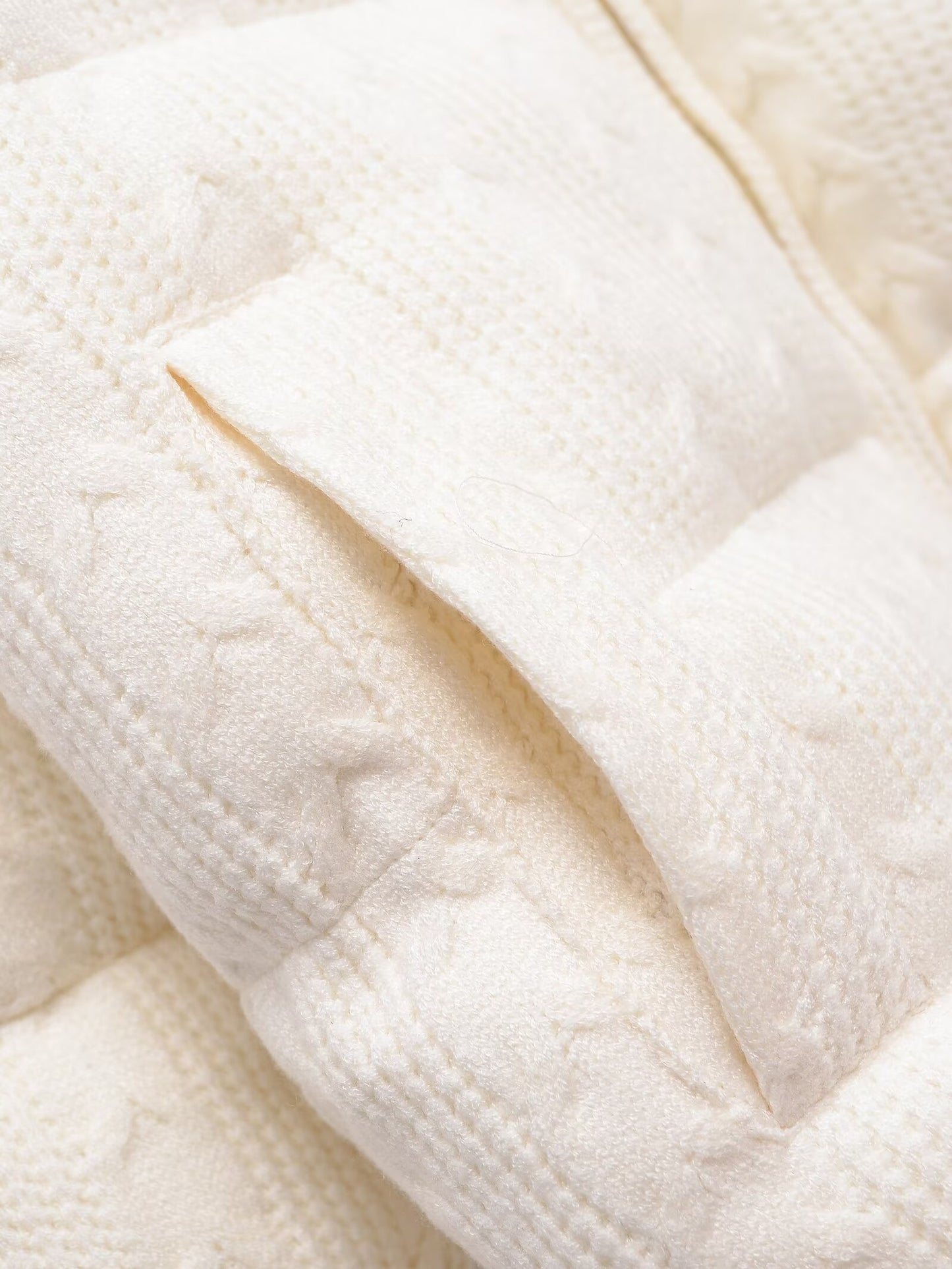 Women's standing collar warm knit pilot jacket Coat