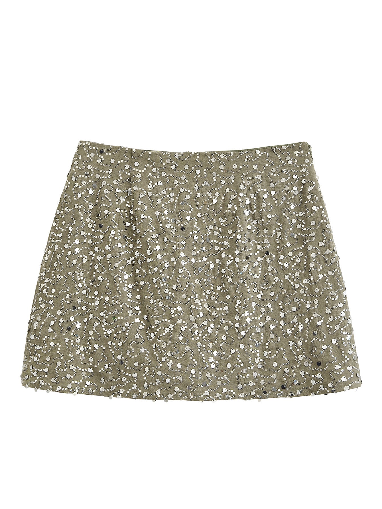 Women's new fashion bead decoration slim pleated Shorts Skirts