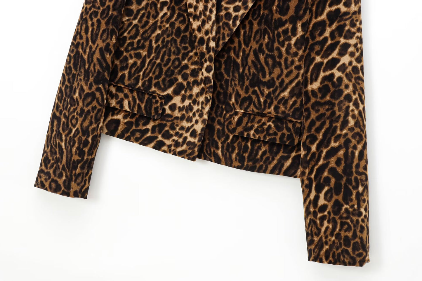 Women's new fashion short printed striped velvet suit jacket+Skirts suit