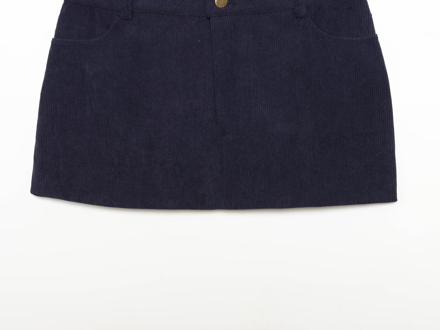 Women's Flip decoration slim corduroy mini skirt