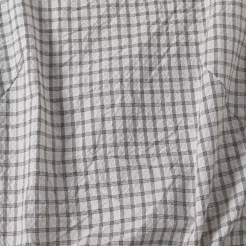 Women's 2025 new fashion draped collar plaid sleeveless shirt
