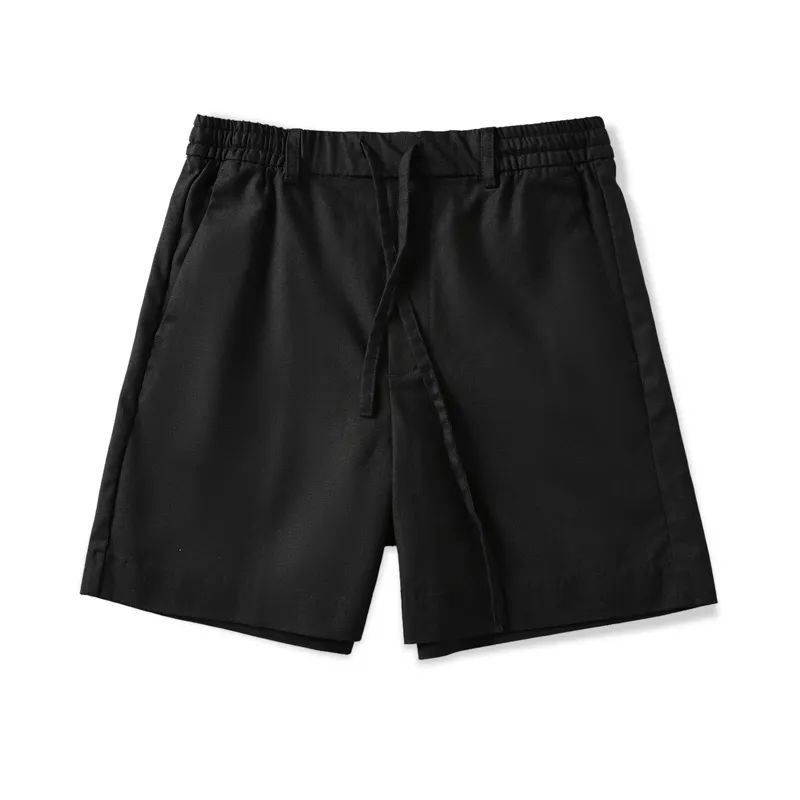 Men's New Fashion Joker Casual Thin Cotton and Linen Shorts Elastic Waist Shorts Straight Loose Pants.