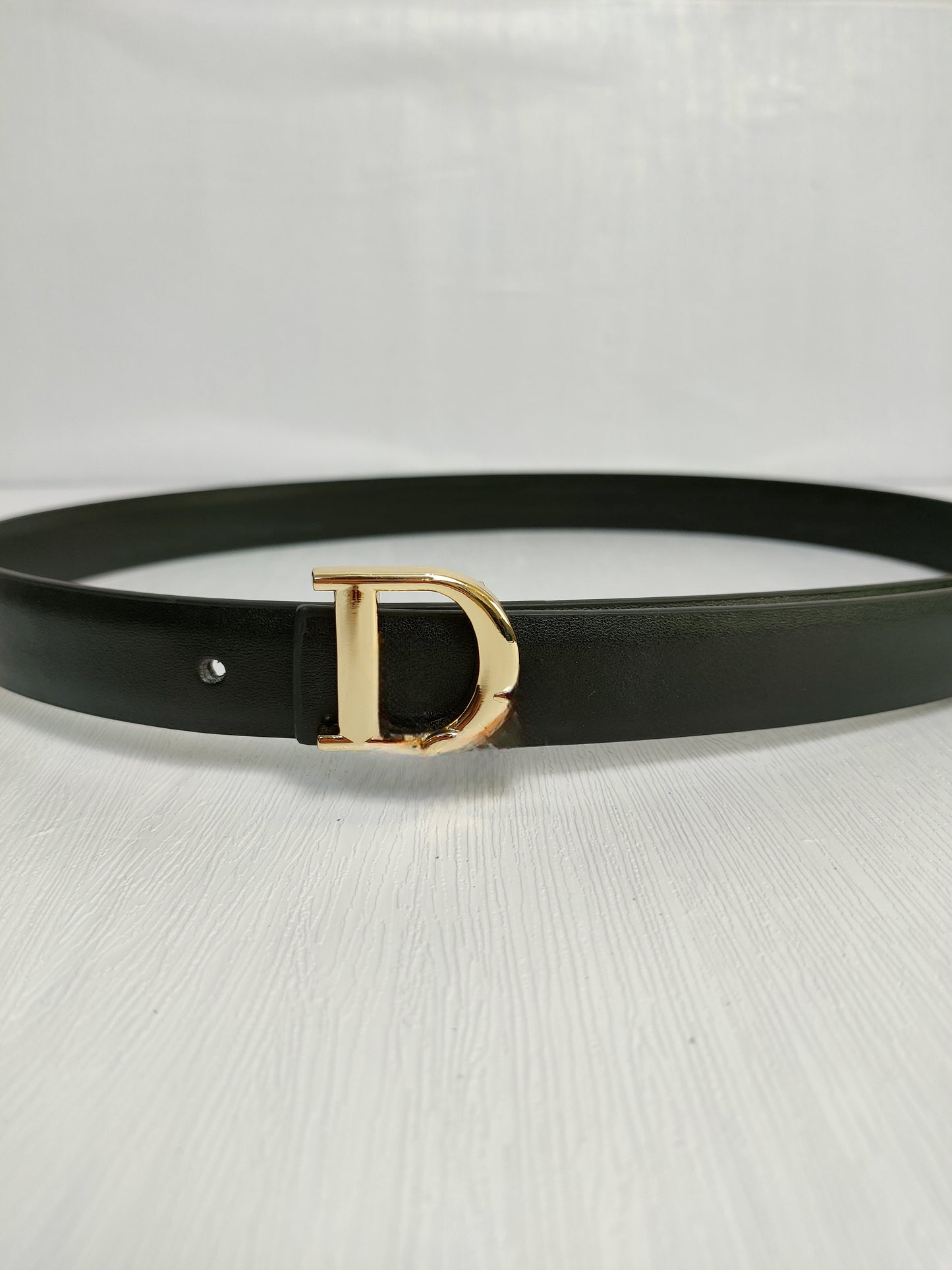 Women's New Fashion Joker Alloy Accessories Smooth Buckle Design Belt Belt with A Box