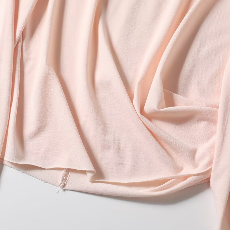 Women's new fashion solid base O Neck long sleeved knitted top