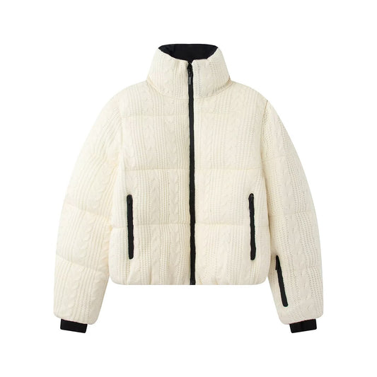 Women's Winter Eight Leg Knitted Skiing Cotton Jacket