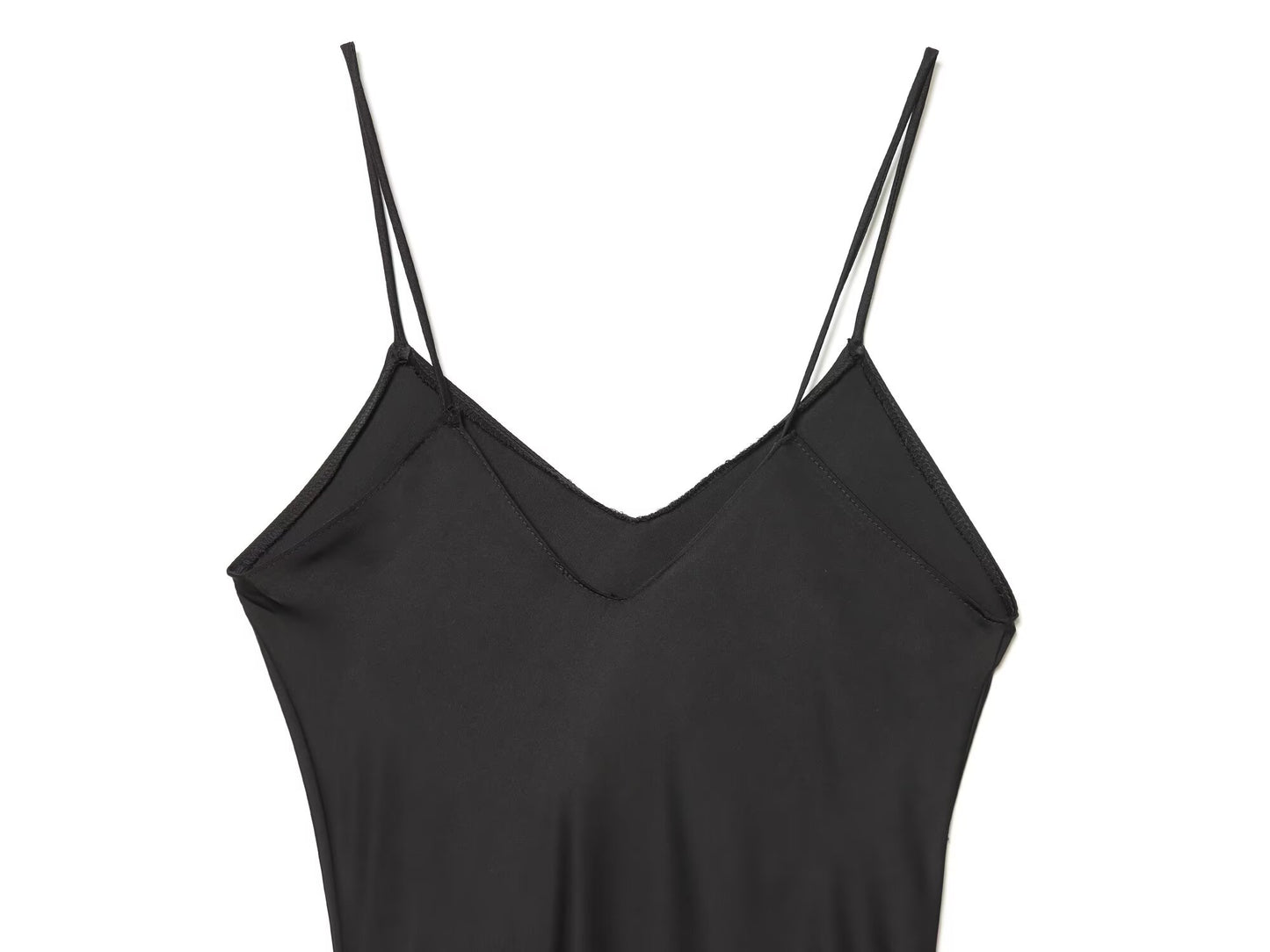 Women's slim draped suspender MIDI dress