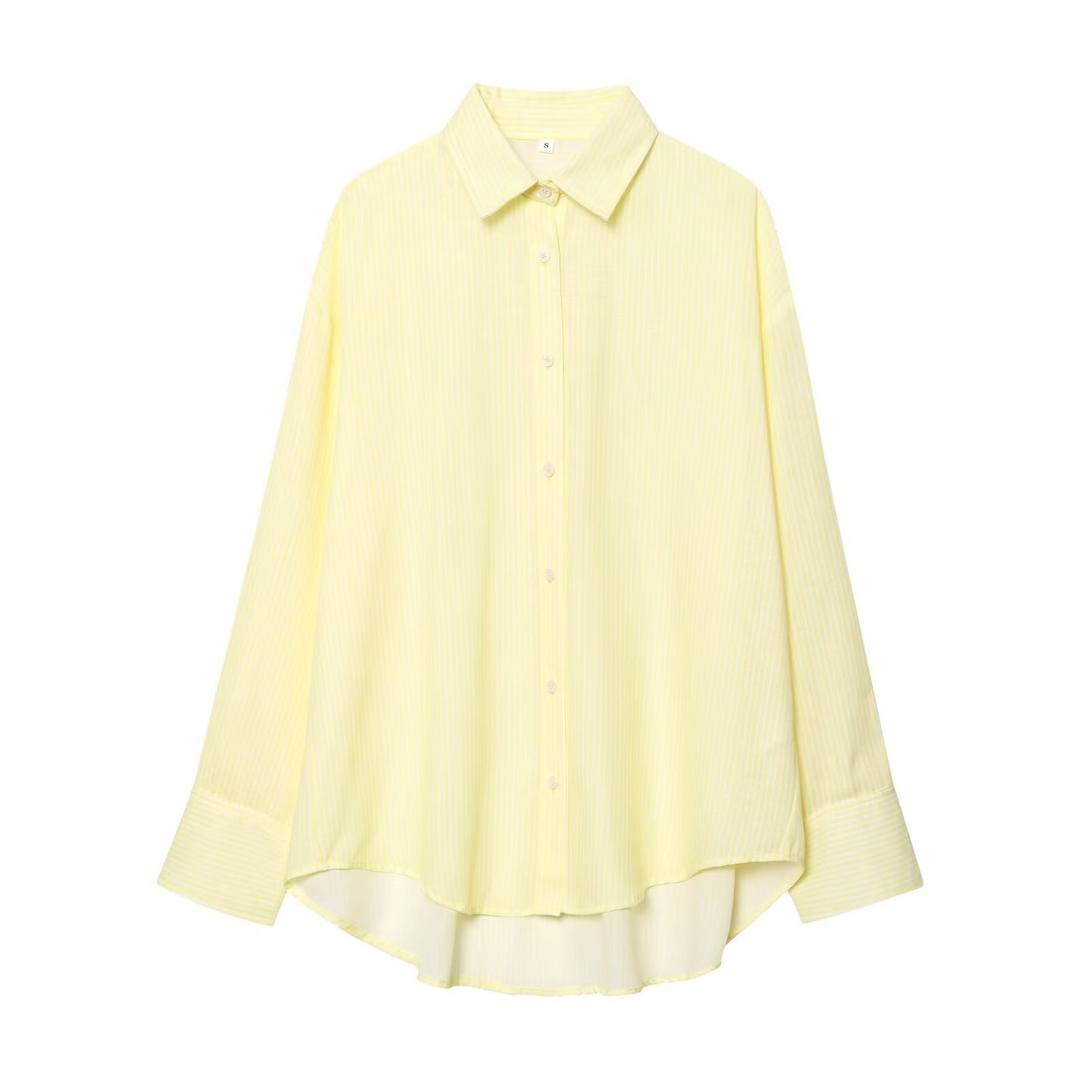 Women's new fashion loose long sleeved striped shirt+Shorts suit