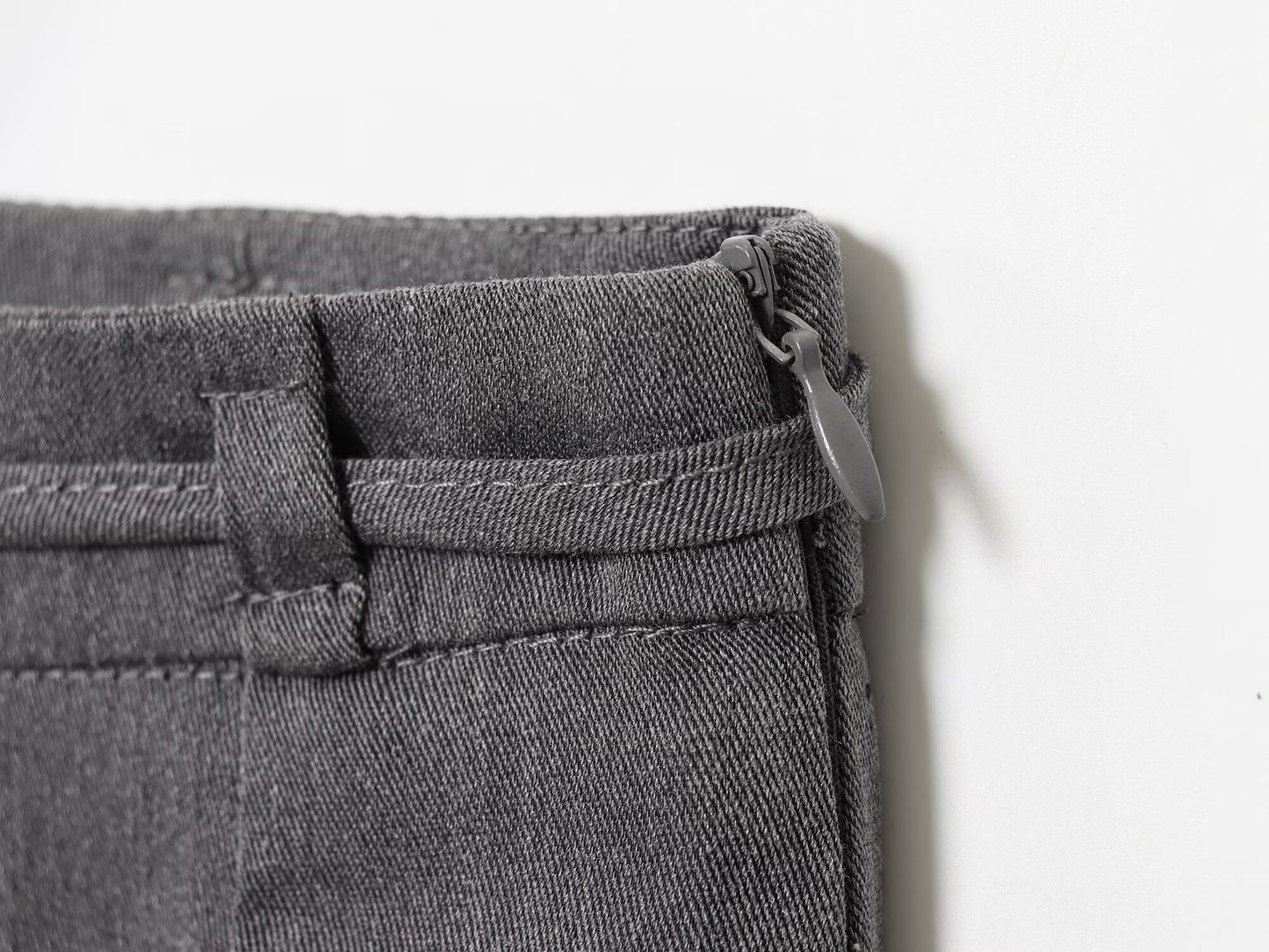 Women's New Fashion With Belt Casual Split Straight Midi Skirt