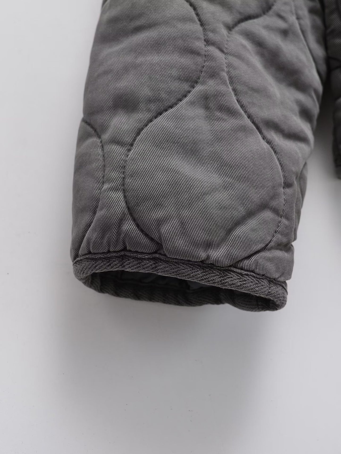 Women's loose standing collar warm cotton Coat