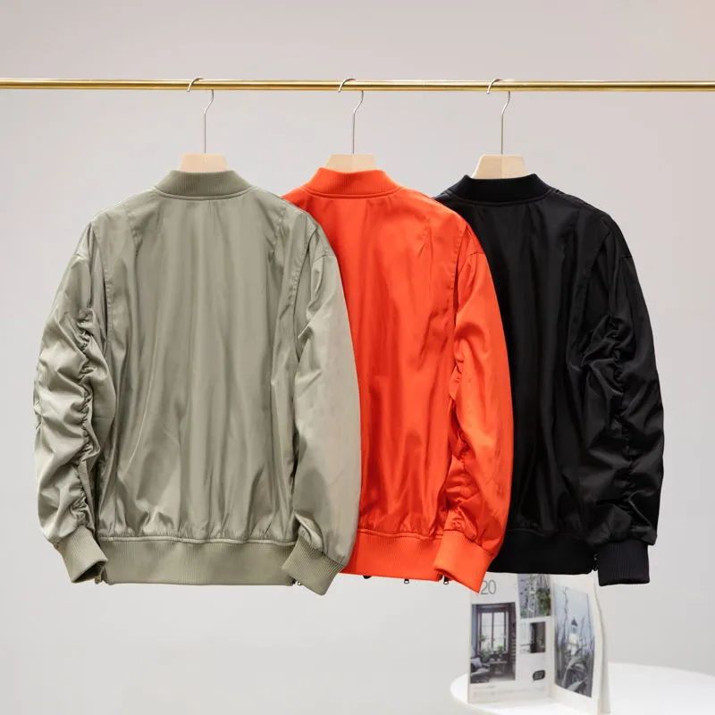 Men's New Fashion Casual Joker Loose Version Zipper Flying Jacket Jacket Casual Jacket Jacket