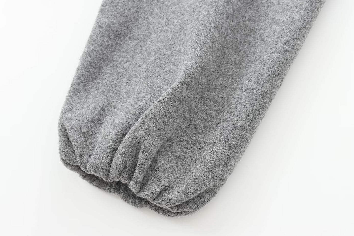 Women's soft textured O Neck zipper pilot jacket Coat