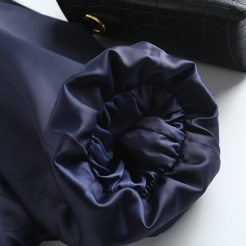 Women's casual short puffy sleeve pilot jacket Coat