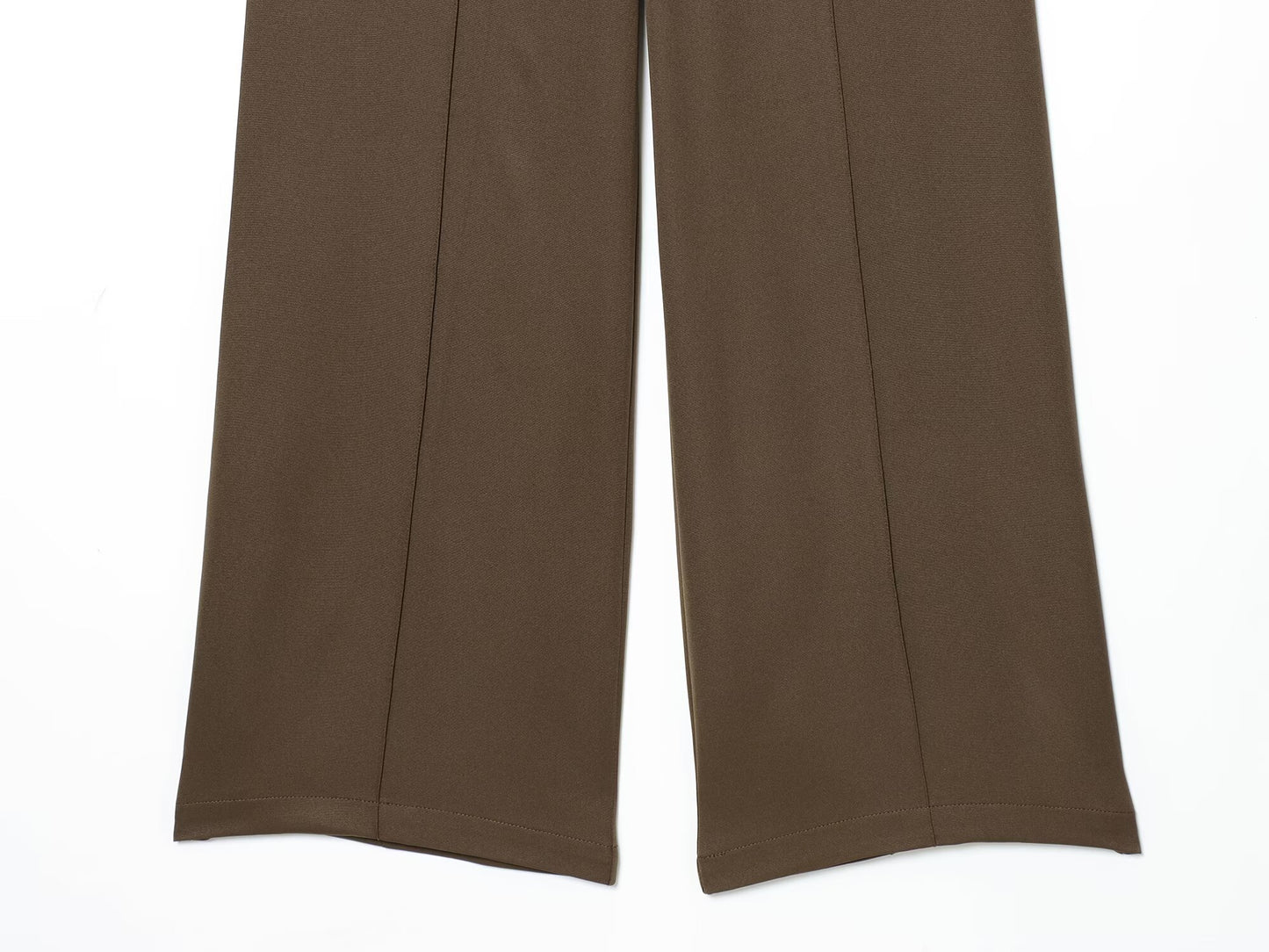 Women's new loose casual high waisted zipper pants